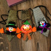 ライト付きグリッターネクタイハロウィンバー KTV パーティー発光用品パフォーマンスフェスティバル蝶ネクタイ小道具卸売