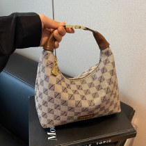 レトロファッションコントラストチェック柄ハンドバッグトートバッグ女性のための 2024 新しい通勤ショルダークロスボディバッグ脇の下バッグ