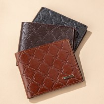 PU コイン財布カードホルダーメンズ財布ショート小銭入れレトロ レザー メンズ財布