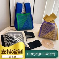 日本と韓国スタイルのベストバッグベストバッグカジュアルニットハンドバッグハンドバッグハンドバッグラベリング