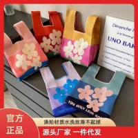 イン日本と韓国のアウトドア多用途ニットバッグレディースバッグインターネット有名人フィギュアトートバッグかわいい動物ハンドバッグ