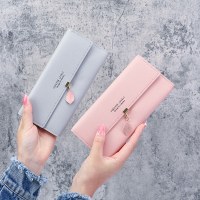 財布女性のロングスタイル 2022 新ファッションインターネット有名人の葉ニッチデザイン女性の折りたたみ財布カードバッグクラッチバッグ女性