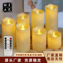 電子キャンドルリモートコントロールコンサート誕生日結婚式の小道具シェイクシミュレーション電子キャンドルランプLEDナイトライト