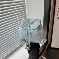 韓国スタイルのカジュアルな美的チェーンポータブル小型バックパック 2024 春夏の新スタイル外国スタイルの個性シングルショルダークロスボディバックパック