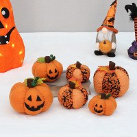 新製品生地ハロウィーンカボチャ笑いPPコットンフィルゴーストフェスティバルパーティーの雰囲気の飾り飾り飾り