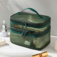 多機能シンプルなトイレタリーバッグ、ポータブル大容量化粧品バッグ、宮殿スタイルの化粧品収納バッグ