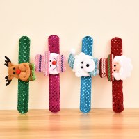 新しいクリスマス装飾非発光クリスマスパットリング子供のおもちゃのブレスレット小さなギフト