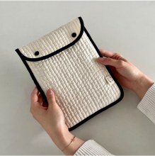 韓国 ins シンプルな無地 ipadpro 11 インチ収納袋保護カバーライナーバッグ 14 インチラップトップバッグ
