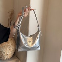 女性のための脇の下バッグ 2024 新しいファッションハイエンドファッショナブルな Liuding 女性のシングルショルダークロスボディバッグ仕事ハンドバッグ