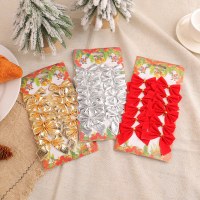 クリスマスデコレーション用品、クリスマスツリーハンギング、クリスマスデコレーション、ハンギング小さなリボン卸売（12個）