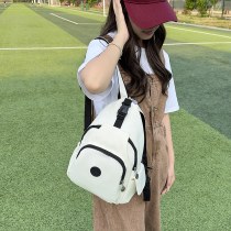 韓国スタイルのナイロン布ファッションバックパック女性の 大容量 多機能多用途チェストバッグカジュアルショルダークロスボディバッグ