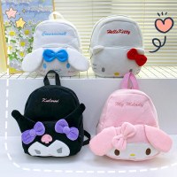 日本のインかわいい女の子バックパックバッグ毛皮のようなリボンハローキティ JK ソフトガールミニ小さなバックパックかわいい