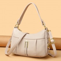 女性のためのクロスボディバッグ 2024 新しい通勤秋 ソフトレザー 女性のハンドバッグチューブ約テクスチャード韓国スタイル中年ショルダーバッグ