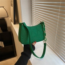 女性のためのバッグ 2024 秋の新ファッショントレンドシンプルなショルダーバッグカジュアルシンプルなクロスボディバッグレトロ脇の下バッグ