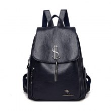 2024 夏の新スタイルカンガルータッセル女性のソフトレザーバックパックファッション大容量バックパックスクールバッグ