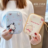 データケーブル充電器収納袋ヘッドフォンケーブル収納ボックス漫画かわいいキャリーバッグ