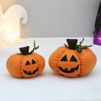 ハロウィーンの新製品7in、9インチの大規模なゴーストフェイシャルファブリックカボチャグーディホールバーゴーストフェスティバル装飾装飾品