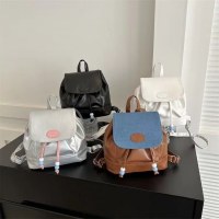 秋の新ファッションシンプルなハンドバッグファッショナブルな女の子シングルショルダー小さなバックパックレトロステッチバックパック