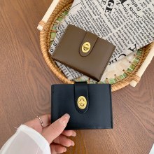 日本と韓国の小さな財布の女性の短い新しい無地のシンプルな薄いハイエンドの学生インマルチカードスロット女性のための薄い財布