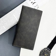 複数のカードスロットを備えた新作メンズ長財布、二つ折りファスナー財布、薄型カードホルダー、シンプルウォレットバッチ