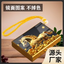 llNew ステンレス鋼カードホルダー財布盗難防止ブラシメタル抗消磁コンパクトカードボックスクレジットカードセットカード