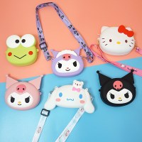 小さな財布子供のかわいいクロミプリンセスバッグミニ漫画ポータブルコインバッグシリコン小銭入れ学生