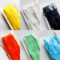 パーティー装飾用品レインシルク 1*2 メートルマカロンレインシルクカーテン誕生日パーティーハロウィン装飾タッセルレインシルクカーテン
