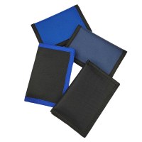 メンズ ショート オックスフォード クロス ウォレット ベルクロ 三つ折り財布 ソリッド カラー ポリエステル 小銭入れ
