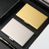 ステンレススチールカードホルダー、お父さん用の耐磁性と盗難防止財布、ミニブックレット、シルバーチップバッグ、カードホルダー、男性と女性のための2023新しいスタイル