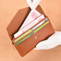 新しいレディース財布長細いクラッチバッグシンプルでファッショナブルな大容量ソフトレザー財布携帯電話バッグ財布