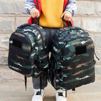 サマーキャンプ拡張幼稚園小学生バックパック民間防空および戦闘準備緊急迷彩子供用バックパック