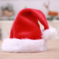 豪華なクリスマス帽子大人と子供のためのクリスマスの装飾大きなファーボールクリスマス帽子
