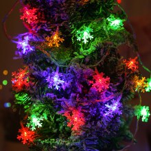 熱い販売 LED スノーフレーク ライト ストリング クリスマス装飾ランタン屋外防水リモコン ライト ストリング