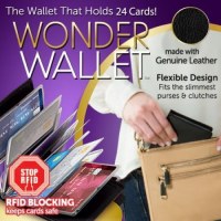 WONDER WALLET 名刺入れ 名刺ケース 大容量 カードホルダー 小銭入れ 名刺ボックス RFID機能