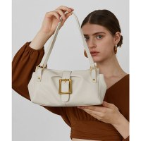 レディースバッグ 2024 春の新ニッチハンドヘルド脇の下バッグ女性の牛革高級バゲットバッグ本革ショルダーバッグ