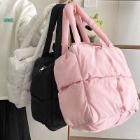 レディース秋冬新作バッグ、韓国版、大容量コットンバッグ、おしゃれで多用途なショルダーバッグ、ダウンバッグ、手持ちトートバッグ