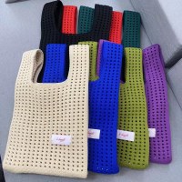 韓国インバッグ中空トートバッグニットバッグオリジナルニッチパーソナリティトートバッグオープントレンドレディースバッグ