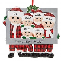 サンタクロースの装飾品クリスマスペンダントクリエイティブかわいい家族のフォトフレームクリスマスツリーの装飾