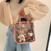 日本のかわいい二次元ベビーバッグ透明痛みバッグ大容量両用ナイロンバッグソフト女子学生クロスボディバッグ