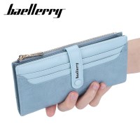 baellerry 新しいレディース長財布複数のカードスロット PU バックルクラッチバッグ携帯電話バッグ