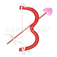 バレンタインデー キューピッドの愛の弓と矢 中国のバレンタインデー マスカレード コスプレ パーティー 写真小道具