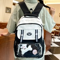 韓国 版insの中学生向け大容量カレッジスタイルリュック、日本版insの小中学生向けコントラストカラーランドセル