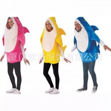 新しい大人のサメ幼稚園親子コスチュームハロウィンステージ動物ロールプレイ衣装