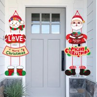 クリスマス装飾用品クリスマスドア吊りクリスマス装飾サンタクロース雪だるまクリスマス装飾小道具