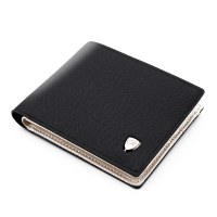 メンズ ショートウォレット クロスパターン 韓国風 小さい財布 複数のカードスロット 内側財布 ジッパーウォレット