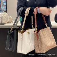 クラシックな老眼バケットバッグ、通勤ファッション、ワンショルダークロスボディハンドバッグ、レディースバッグ、野菜バスケット、レディース