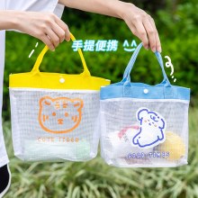 夏用防水ハンドバッグ、インスタイルのかわいいメッシュバッグ、防水バッグ、便利な旅行ビーチバッグ、屋外収納バッグ