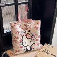 日本のkt猫漫画キャンバスバッグ小さな新鮮なショルダーバッグ学生クラスのポータブルキャンバスバッグ