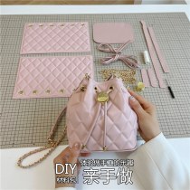 今年の人気の小さなフレグランスバッグチェーンバケットバッグレディースクロスボディバッグ巾着バッグDIY手作り 素材 バッグ