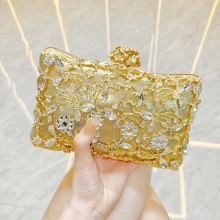 新しいライト高級ディナーバッグクラッチバッグダイヤモンドがちりばめられた宴会クラッチバッグ社交界ポータブルワンショルダークロスボディドレスバッグ